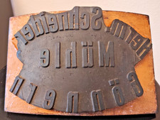 Antiker Holzstempel - Aus