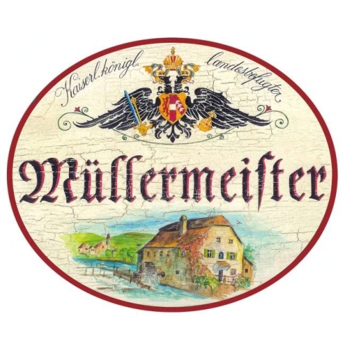 Müllermeister nostalgieschild - müllermeister,