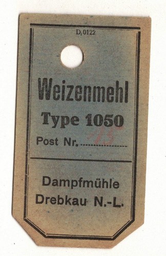 Altes etikett weizenmehl - altes,