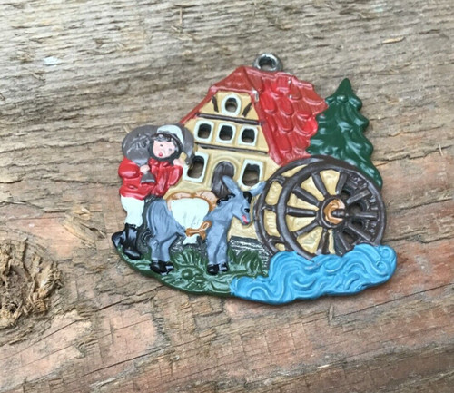 Zinnfigur wassermühle müller - zinnfigur,